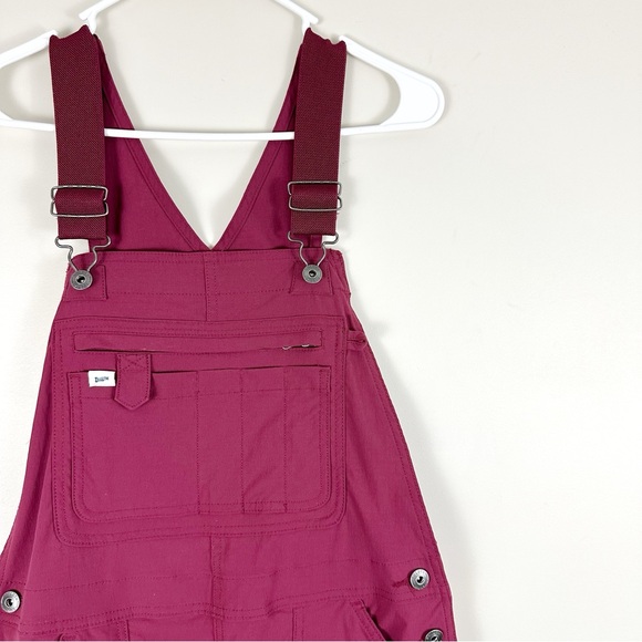 Duluth Trading Company Heirloom Gardening Bib Overalls Small x 33 Raisin - Picture 3 of 9
